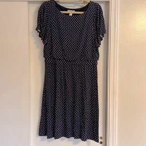 Loft Outlet dress Navy with Lavender detail